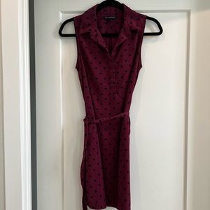 Banana Republic Collar sleeveless dress with waist tie
